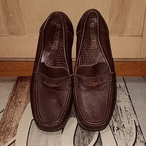 Unisex brown leather Dexter brand Penny Loafers size 7.5 ~So Nice!!